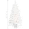 Artificial Christmas Tree Lifelike Needles White 2 ft