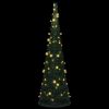 Pop-up String Artificial Christmas Tree with LED Green 5 ft