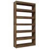 Book Cabinet/Room Divider Brown Oak 39.4"x11.8"x78" Engineered wood