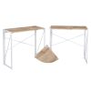 Corner Computer Desk Foldable Writing Study Table Rustic Home Office Workstation Industrial L-Shaped Desk