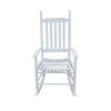 Wooden Porch Rocker Chair WHITE