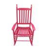 Wooden Porch Rocker Chair Red