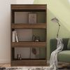 Book Cabinet/Room Divider Brown Oak 23.6"x11.8"x40.6" Engineered Wood