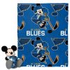 Blues OFFICIAL NHL & Disney's Mickey Mouse Character Hugger Pillow & Silk Touch Throw Set; 40" x 50"