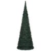 Pop-up String Artificial Christmas Tree with LED Green 6 ft