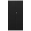 Locker Cabinet Black 35.4"x15.7"x70.9" Steel