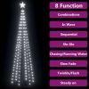 Christmas Cone Tree Cold White 136 LEDs Decoration 2x8 ft