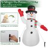 7.9FT Christmas Inflatable Giant Snowman Blow up Light up Snowman