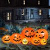 7ft Classic 7pcs LED String Lights 7pcs Pumpkin Inflatable Halloween Decoration