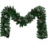 Pre-lit Xmas Tree Artificial Christmas 4-Piece Set,Garland, Wreath and Set of 2