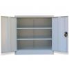 Office Cabinet with 2 Doors Gray 35.4' Steel