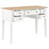 Writing Desk White 43.1"x17.7"x30.5" Wood