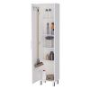 Andrews 1-Door 5-Shelf Tall Storage Cabinet White