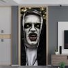 Halloween 3D Nun Door Stickers, 30 x 80 Inches Lifelike Ghost Door Wallpaper Sticker