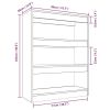 Book Cabinet/Room Divider Concrete Gray 31.5"x11.8"x40.6" Engineered wood