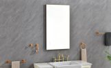 42x 24Inch LED Mirror Bathroom Vanity Mirror with Back Light;  Wall Mount Anti-Fog Memory Large Adjustable Vanity Mirror