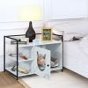 The 2-in-1 Hidden Cat Washroom And Side Table Furniture Cabinet