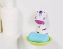 Cute Zebra Bathroom Strong Chuck Soap Holder Soap Dish for Kids