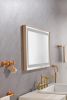 36*24 LED Lighted Bathroom Wall Mounted Mirror with High Lumen+Anti-Fog Separately Control