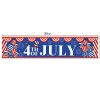 1pc 180*40cm Happy 4th of July Banner Outdoor Independence Day Flag National Day Yard Sign Decorations American Party Supplies