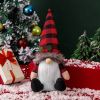 3Pcs Christmas Tree Topper,  Christmas Decorations Holiday Home D�cor with Plaid Hat