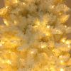 FCH 7.5ft Flocking Tied Light Christmas Tree RT