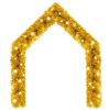 Christmas Garland with LED Lights 16 ft Gold