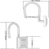 Silver Shower Curtain Hook, Zinc Alloy Set of 12