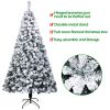 6FT PVC Flocking Christmas Tree 750 Branches Automatic Tree--YS