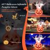 Happy Halloween Inflatable Spoof Ghost Yard Decoration With LED Lights