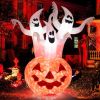 Happy Halloween Inflatable Spoof Ghost Yard Decoration With LED Lights