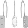 Silver Shower Curtain Hook, Zinc Alloy Round, Set of 12