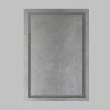 24 x 36 Inch Frameless LED Illuminated Bathroom Wall Mirror; Touch Button Defogger; Rectangular; Metal; Silver