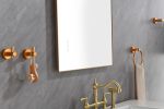 42x 24Inch LED Mirror Bathroom Vanity Mirror with Back Light;  Wall Mount Anti-Fog Memory Large Adjustable Vanity Mirror