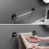 Towel Bar for Bathroom 16", Adhesive & Drilled Mounted, Clear Acrylic Shower Towel Rack, Lucite Towel Holder for Bathroom Wall