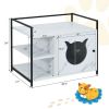 The 2-in-1 Hidden Cat Washroom And Side Table Furniture Cabinet