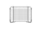 Oceanstar Stackable Metal Wire Storage Basket Set for Pantry, Countertop, Kitchen or Bathroom â€šÃ„Ã¬ Black, Set of 2