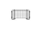 Oceanstar Stackable Metal Wire Storage Basket Set for Pantry, Countertop, Kitchen or Bathroom  Black, Set of 3