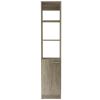 Malaga Linen Cabinet; Two Interior Shelves; Three External Shelves; Single Door -Pine