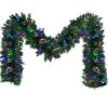 Pre-lit Xmas Tree Artificial Christmas 4-Piece Set,Garland, Wreath and Set of 2