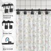 black shower curtain hook; zinc alloy hook; 12 piece set