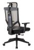 High back excusive office chair with head rest  and 4 level locked; color black; 300lbs