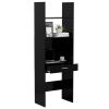 Book Cabinet Black 23.6"x13.8"x70.9" Engineered Wood