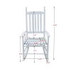 Wooden Porch Rocker Chair WHITE