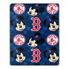 Red Sox OFFICIAL MLB & Disney's Mickey Mouse Character Hugger Pillow & Silk Touch Throw Set; 40" x 50"