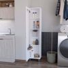 Andrews 1-Door 5-Shelf Tall Storage Cabinet White