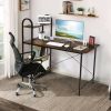 48-Inch Reversible Computer Desk with Storage Shelf