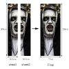 Halloween 3D Nun Door Stickers, 30 x 80 Inches Lifelike Ghost Door Wallpaper Sticker