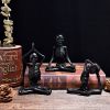 Bone Stretchers Skeletons in Yoga Poses Decorative Statue Set