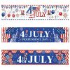 1pc 180*40cm Happy 4th of July Banner Outdoor Independence Day Flag National Day Yard Sign Decorations American Party Supplies